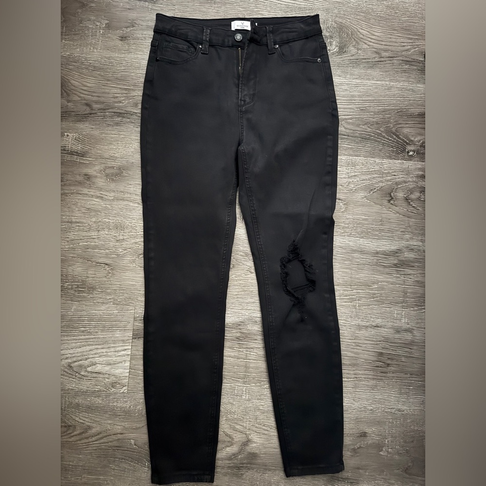 Windsor Black Skinny Distressed Jeans. Size 9. Women Juniors